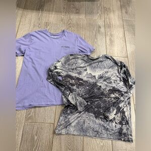Columbia Lavender and Monochrome Long Sleeve Shirts